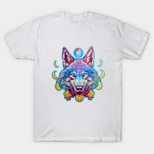 Valentines day wolf of colores T-Shirt